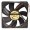 ADDA 120mm x 25mm Black Fan (2200RPM 88CFM) AD1224HB-A71GL