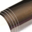Glossy Brown Carbon Fibre Sticker 3D Matt Dry Vinyl with Texture