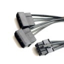 2 x 4-Pin Power Connector to 8-Pin Motherboard Connector Adapter