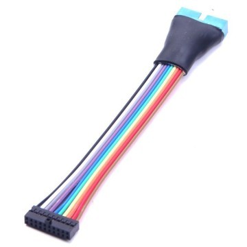 USB 3.0 20-Pin Internal Header Ribbon Cable (Low Profile Connector)
