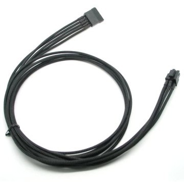 modDIY Premium Single Braid Power Supply Modular SATA Cable (6-Pin)