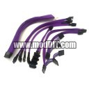 Silverstone SST-ST55F-G Premium Single Sleeved Modular Cables Set (Purple)