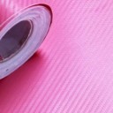 Pink Carbon Fibre Sticker 3D Matt Dry Vinyl with Texture