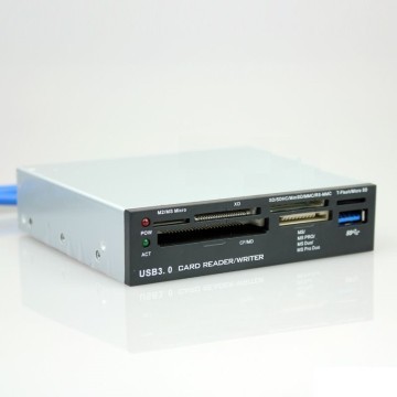 USB 3.0 All-in-1 Card Reader/Writer with USB 3.0 Port (3.5")