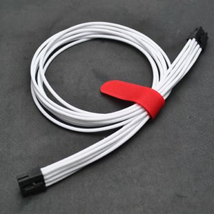 Seasonic X Series Modular Power Supply PSU CPU 8-Pin Single Sleeved Cables (White)