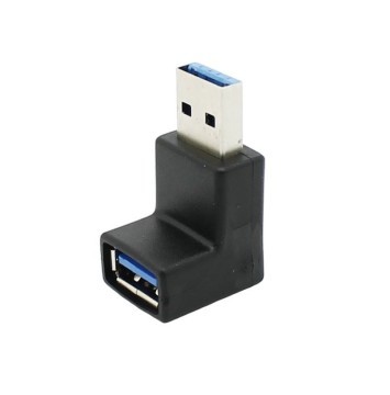 USB 3.0 Female-to-Male Up-Angled Adapter Connector