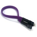 High Quality Sleeved USB 9-Pin Internal Header Extension Cable (Purple)