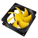 PC Cooler 90mm x 25mm Yellow Fan (1300RPM 18dBA 31CFM) 
