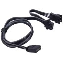 RGB LED 4 Pin AURA Extension Adapter Cable 60cm for Phanteks