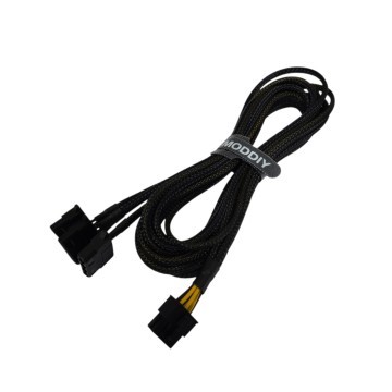 Standard 8 Pin CPU EPS to 3 x 4 Pin Molex Adapter Cable