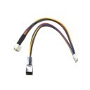 Mini 4 Pin GPU Female to Mini 4 Pin GPU and PWM Male Cable Splitter