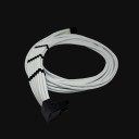 ATX 3.0 PCIe 5.0 600W Angled 12VHPWR Native 16 Pin Power Cable White