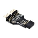 USB 2.0 Motherboard Header 9 Pin Internal USB Hub 2 Port Splitter