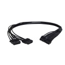 20 Pin to Dual 4 Pin Molex for Dell X847M PowerEdge R510 Power Board