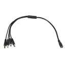 4 Way Gridseed Power Splitter 2.1mm DC Barrel Plug Splitter