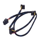 PSU Power Modular 8 Pin to 3 x Molex Sleeved Cable Black Blue for Sama