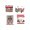 USB 3.2 Gen2 10G Type A 9 Pin Female Connector AF for PCB Mount Red
