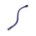 Premium Silicone Wire Single Sleeved 8 Pin CPU/EPS Power Extension Cable (Purple)