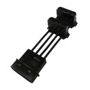 4 Pin Molex to 90 Degree 2 x 4 Pin Molex Power Adapter