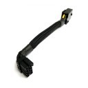 PCIE 90° L-Shape Mini Low-Profile GPU Power Cable (8-Pin Up-Angle)