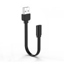 Ultra Soft USB 2.0 Type A to C MF Silicone Ribbon Cable Straight
