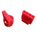 Standard 4-Pin Female Connector (UV Red Handle) with Pins