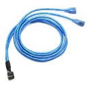 10 Pin USB Internal Header to USB Female Y Splitter Cable 100cm