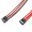 Premium Single Braid Sleeved Molex 4-Pin to SATA Conversion Cable (Black/Red)