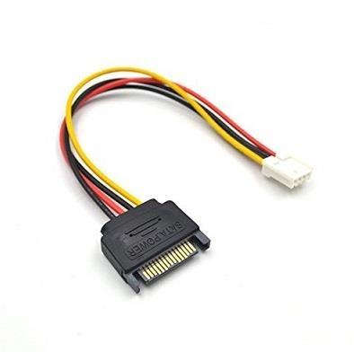 4-Pin Molex to Floppy Drive Power Adapter Cable