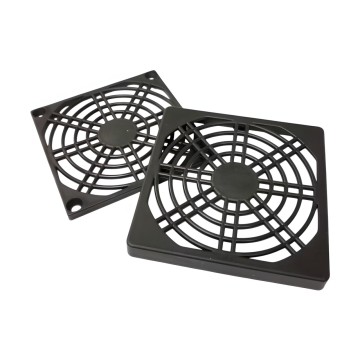 Plastic Computer Fan Grill Dust Filter Guard Black Cover Case