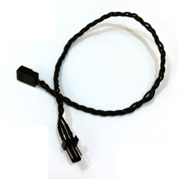 3-Pin Computer Fan Extension Twisted Cable (All Black)