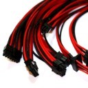 EVGA 1300 G2 Premium Single Sleeved Modular Cables Set (Black/Red)