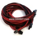Corsair AX860 Premium Single Sleeved Modular Cables Set (Black/Red)