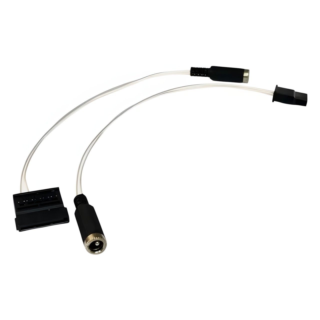 DC5.5x2.5 DC Barrel Jack to SATA Power Cable Adapter Silver Wire - MODDIY