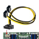 Dual 8 Pin EPS CPU to 12 Pin Adapter Cable for Fujitsu PC