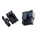 6 Plus 2 Pin PCI Express Power Female Connector with Pins Black
