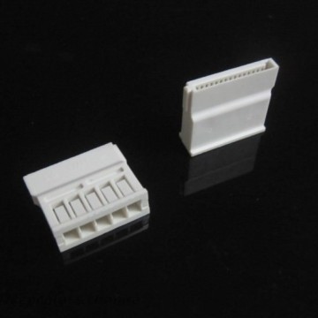 5-Pin SATA Connector w/ Pins - White