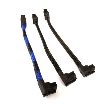PCIE 90 Degree Angle Low Profile 8-Pin 6-Pin Connector Extension Cable