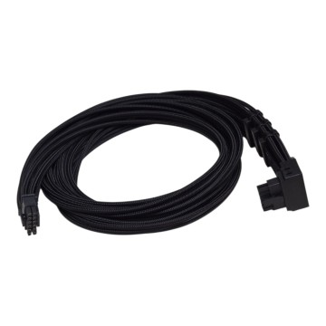 ATX 3.1 PCIe 5.1 H++ 12V-2X6 16 Pin Sleeved Angled A Power Cable