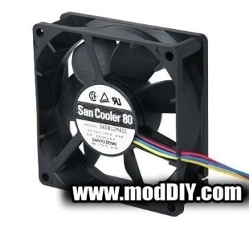 Sanyo Denki San Cooler 80 8025 12V 0.09A Dual Ball Bearing