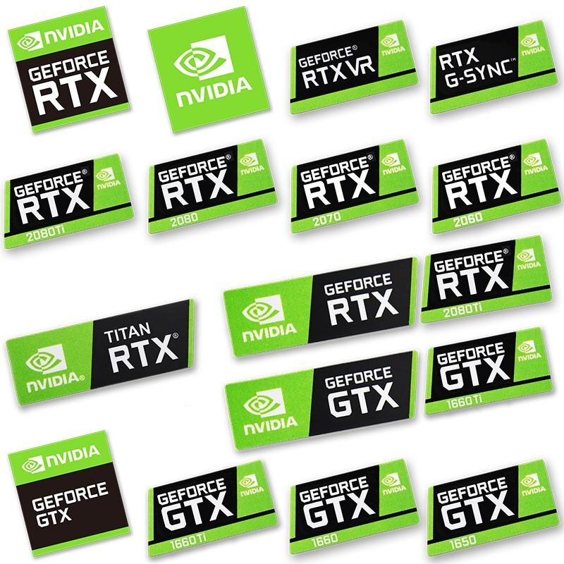 Nvidia GeForce VR GTX G Computer Logo Sticker - modDIY.com