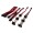 Premium Single Sleeved Modular Cables Set Black Pink for Silverstone