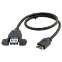 USB 3.1 Type E Front Panel Header to Type A Female Adapter Cable 50cm