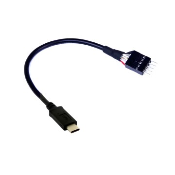 USB 9 Pin Internal Motherboard Male Header to USB 3.1 Type C Adaptor
