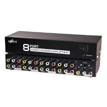 Maituo 8 Port AV Video Audio Splitter
