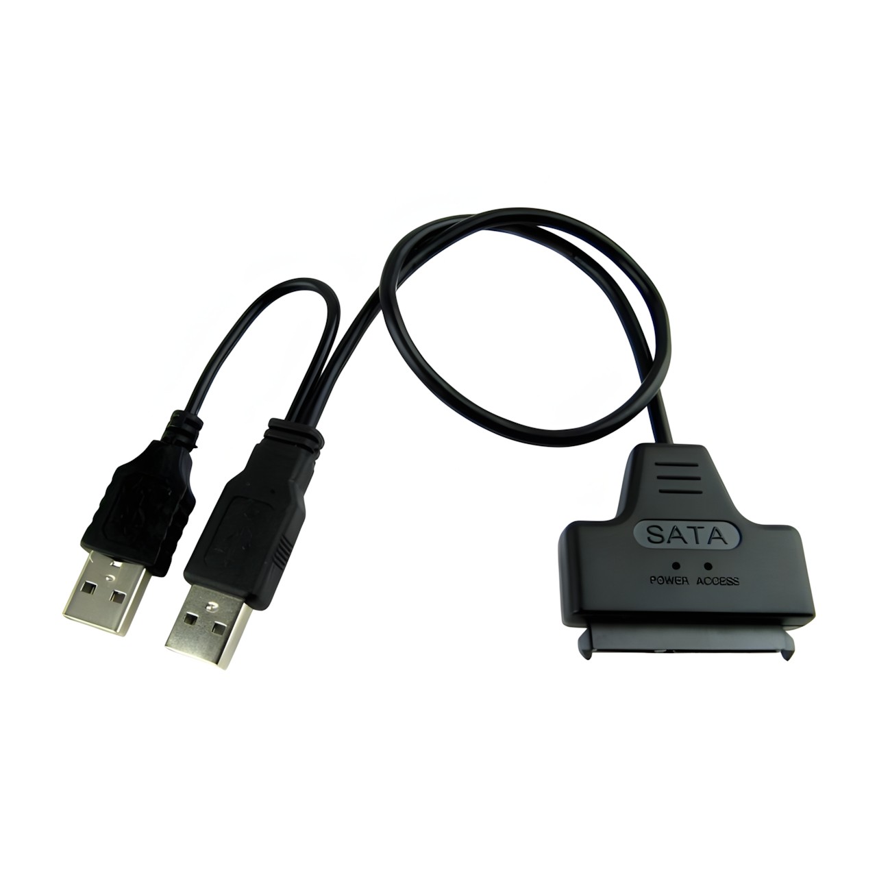 2x 22-pins (7+15) SATA Male Naar Female Verlengkabel - 30 Cm Data & Power Combo