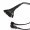 Computer Fan 4-Pin PWM 1-To-9 Fan Cable Splitter Sleeved Cable (50cm)