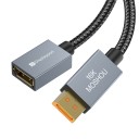 Premium Gold Plated DisplayPort 2.1 DP 16K Male to Female Cable