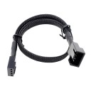 Custom Length 4 Pin PWM Fan Sleeved Extension Cable
