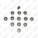 M2.5 Hex Lock Nut - Black Carbon Steel